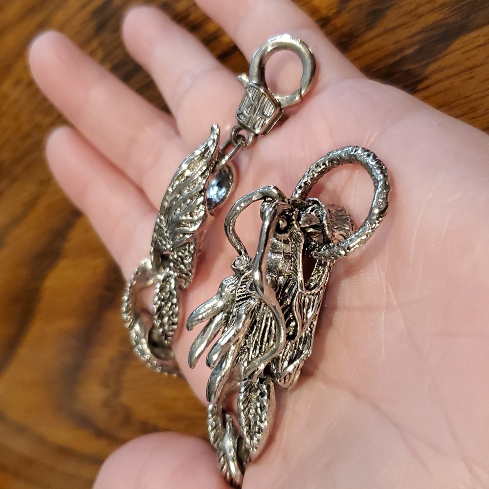 Sterling Silver 925 Dragon Chain Bracelet
